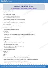 Đề cương ôn tập HK2 tiếng Anh 11 global success có đáp án